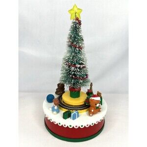 Vintage Merrilite Lighted Christmas Tree Musical With Moving Train
